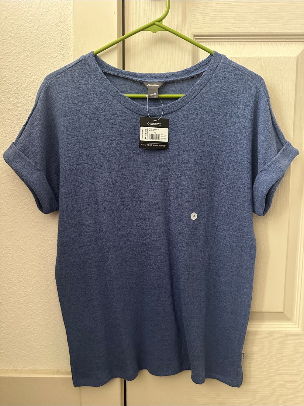 Eddie Bauer Women's Short Sleeve Tee - Blubird Blue - Picture 1 of 5
